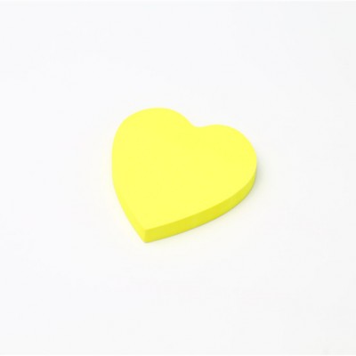 76*76mm(3''*3'')Sticky Memo Pads in heart shape with low price