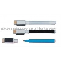 Permanent marker pen with board eraser and magnet BIN36153