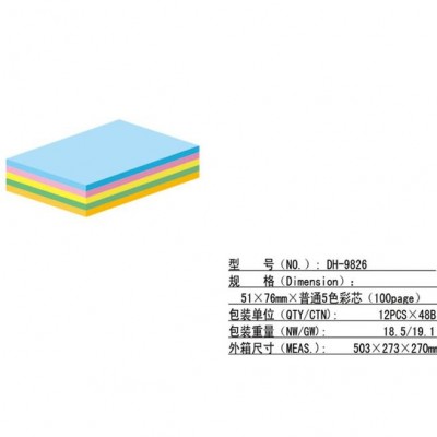 Sticky Memo Pads in four colour with promotional price